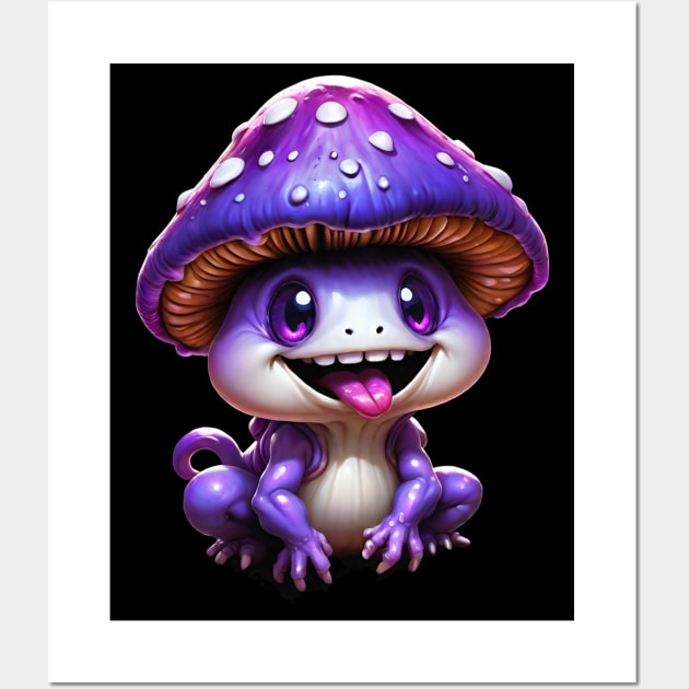 Purple mushroom Wall Art by chichucha